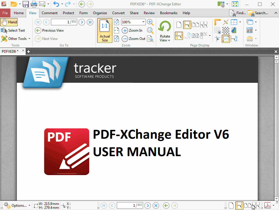 tracker software pdf xchange